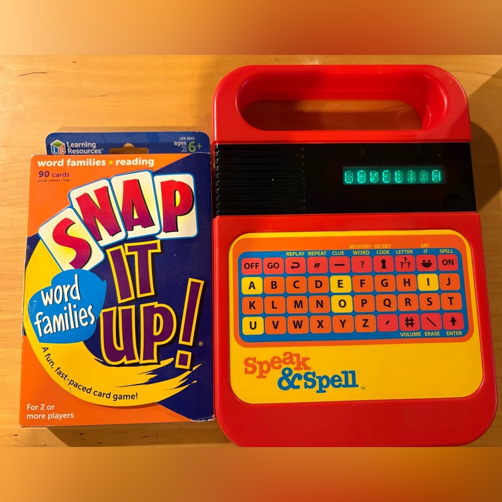 Speak & Spell + Snap It Up Word Families (NEW)
